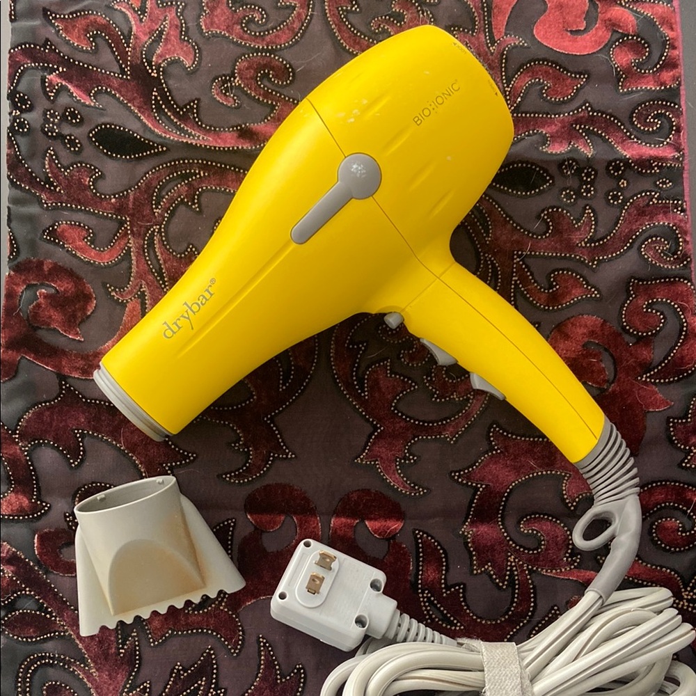 Drybar Yellow Hair Dryer with Nozzle